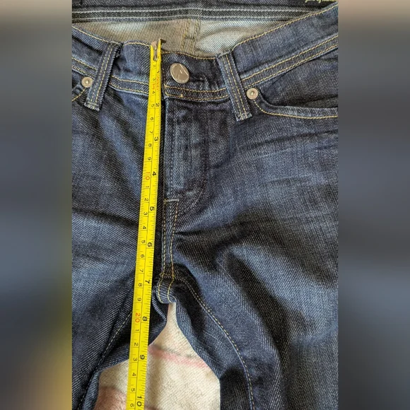 Citizen Of Humanity By Jerome Dahan Blue Denim Womens Jeans Slight Flare Size 25 - Picture 8 of 9